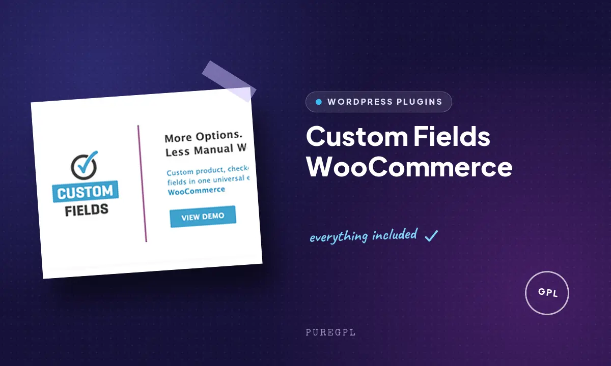 WooCommerce Custom Fields