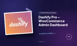 dashify pro woocommerce admin dashboard