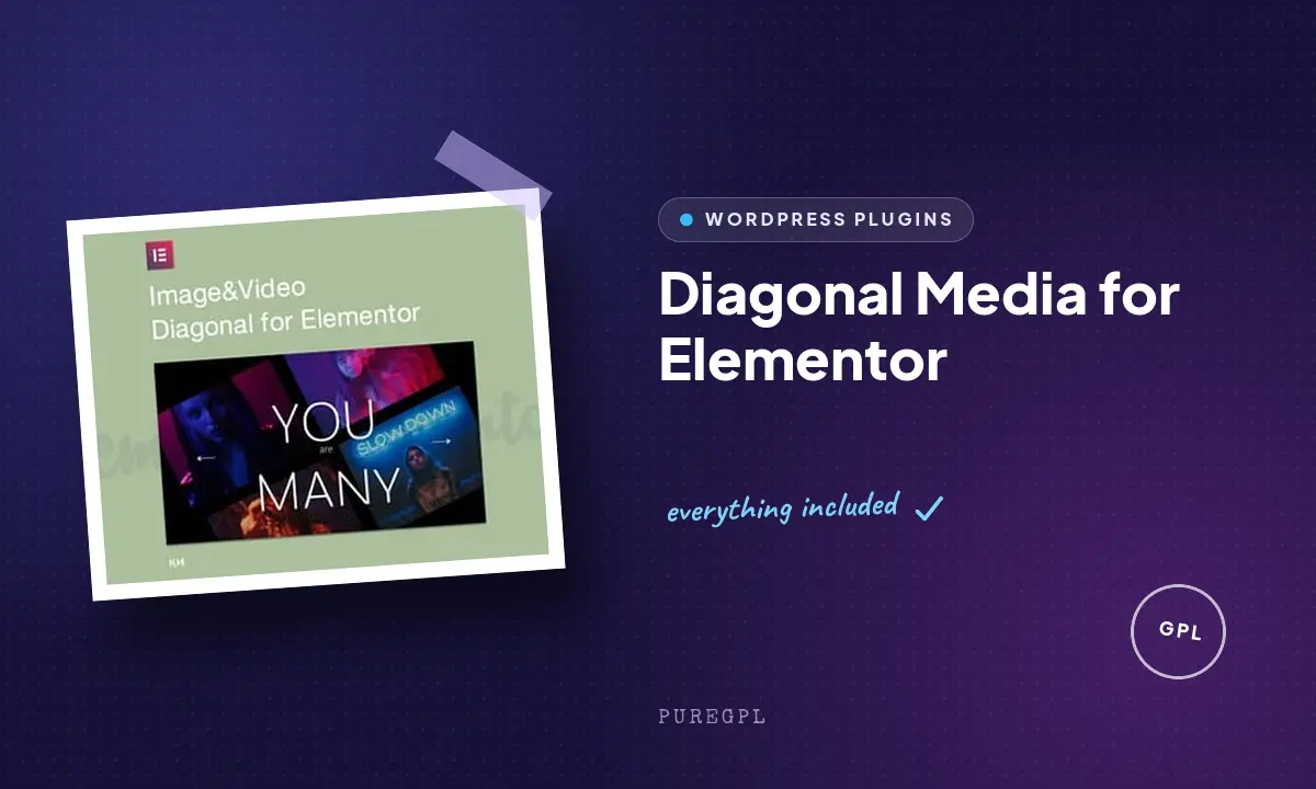 Codecanyon | Diagonal Media for Elementor