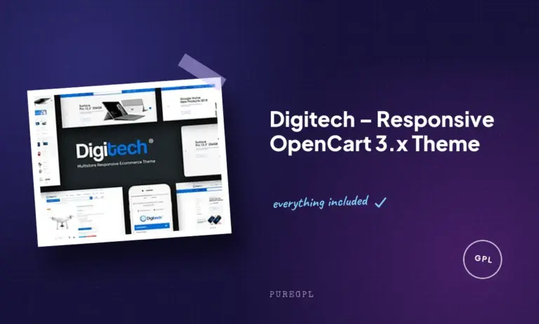 digitech responsive opencart 3 x theme