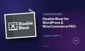 disable bloat for wordpress woocommerce pro
