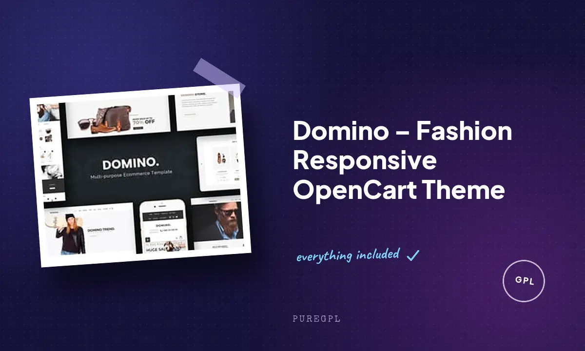 Domino – Fashion Responsive OpenCart Theme