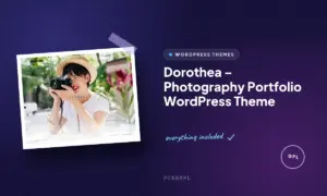 dorothea photography portfolio wordpress theme