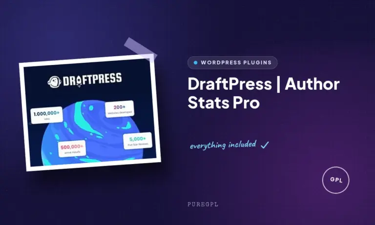 draftpress author stats pro