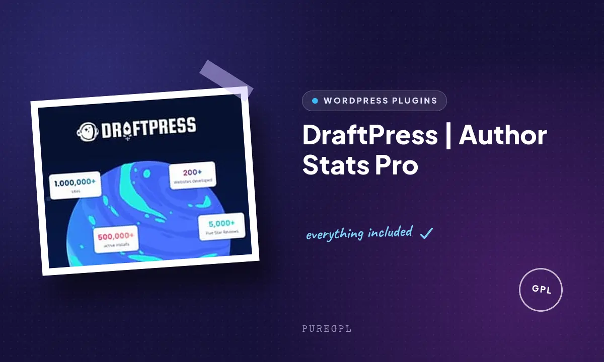 DraftPress | Author Stats Pro