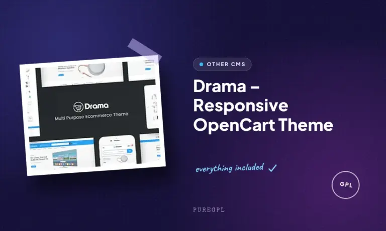 drama responsive opencart theme