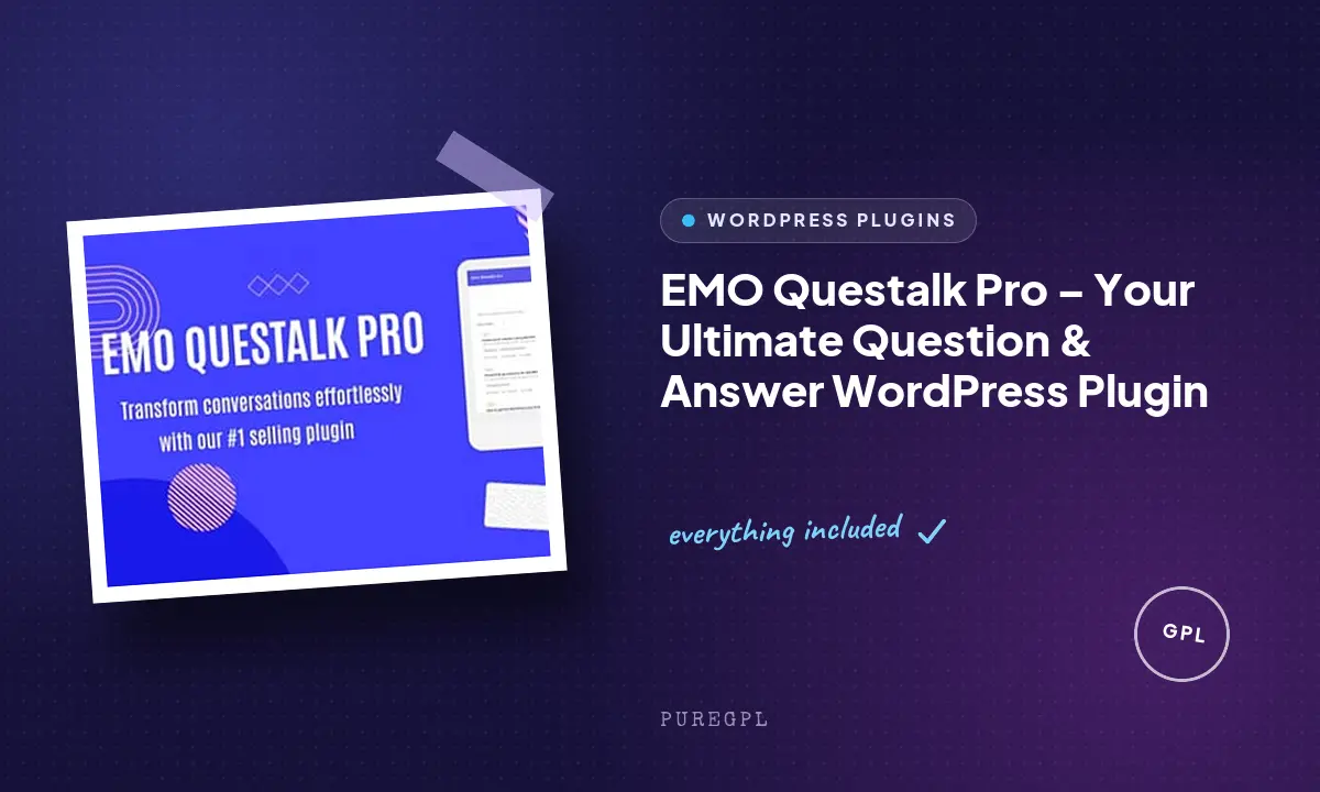 EMO Questalk Pro – Your Ultimate Question & Answer WordPress Plugin