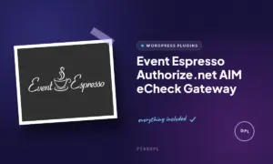 event espresso authorize net aim echeck gateway