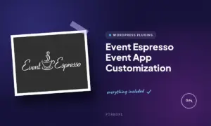 event espresso event app customization