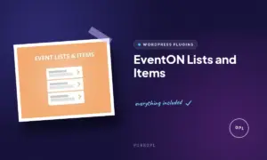 eventon lists and items