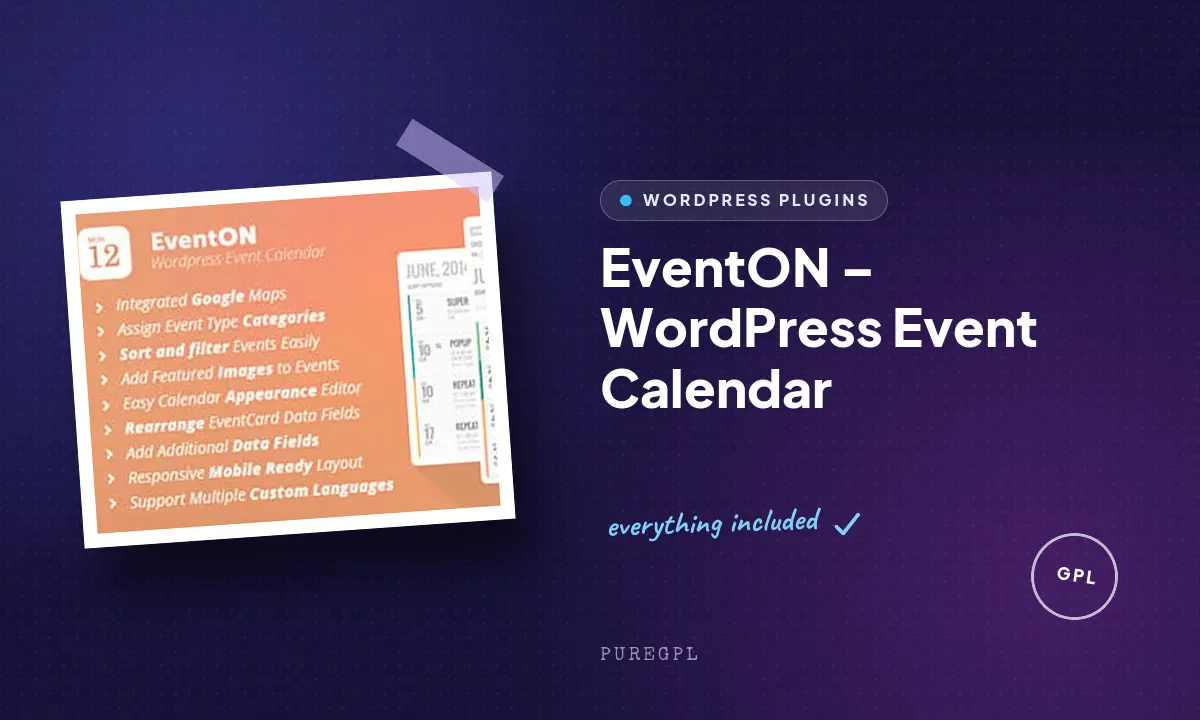 EventON – WordPress Event Calendar