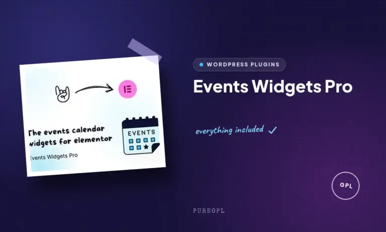 events widgets pro