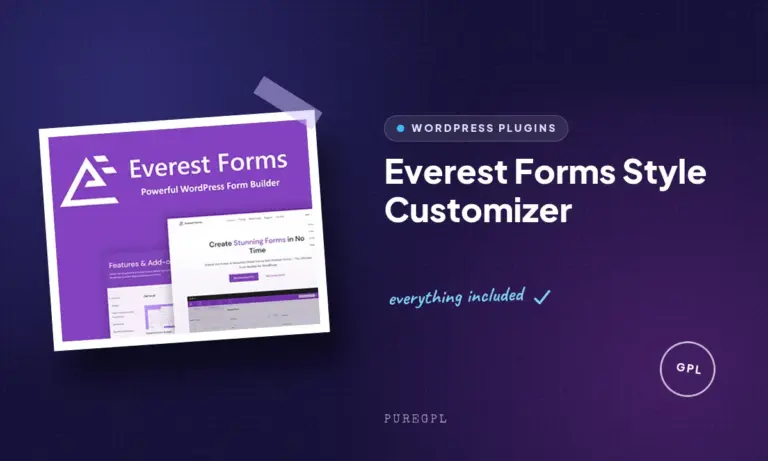 everest forms style customizer