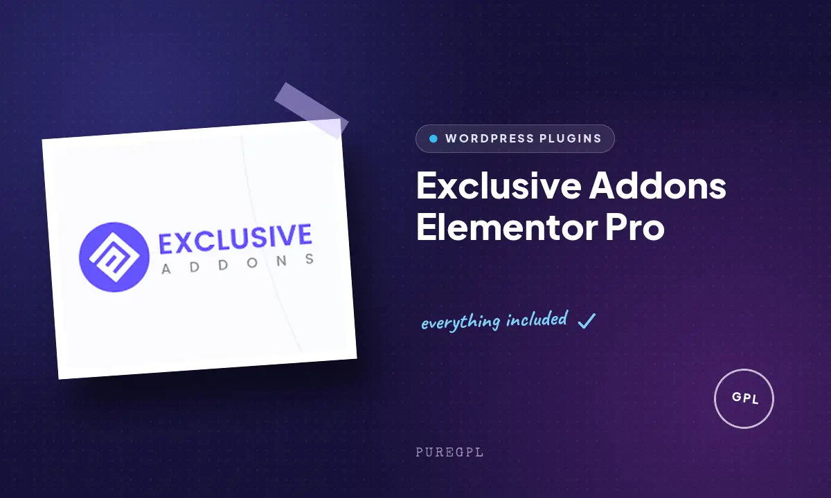 Exclusive Addons Elementor Pro