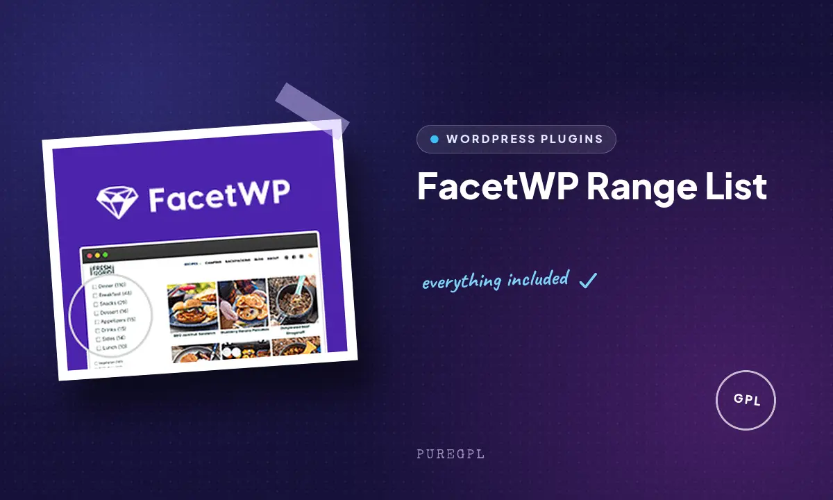 FacetWP – Range List