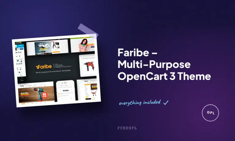 faribe multi purpose opencart 3 theme