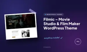 filmic movie studio film maker wordpress theme