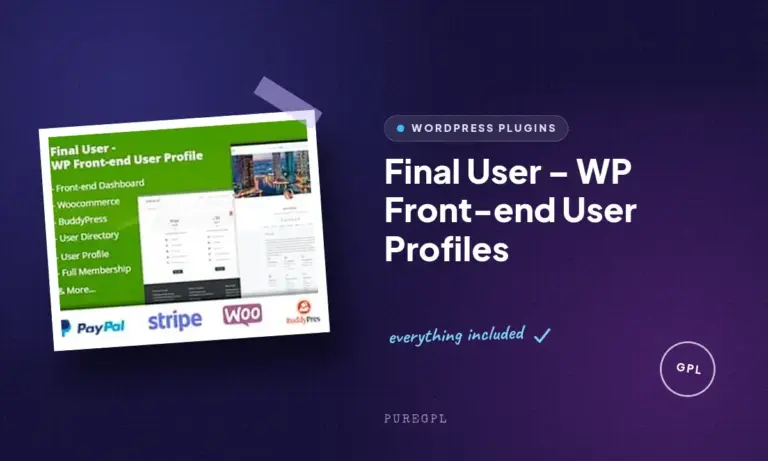 final user wp front end user profiles