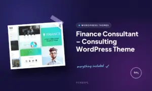 finance consultant consulting wordpress theme