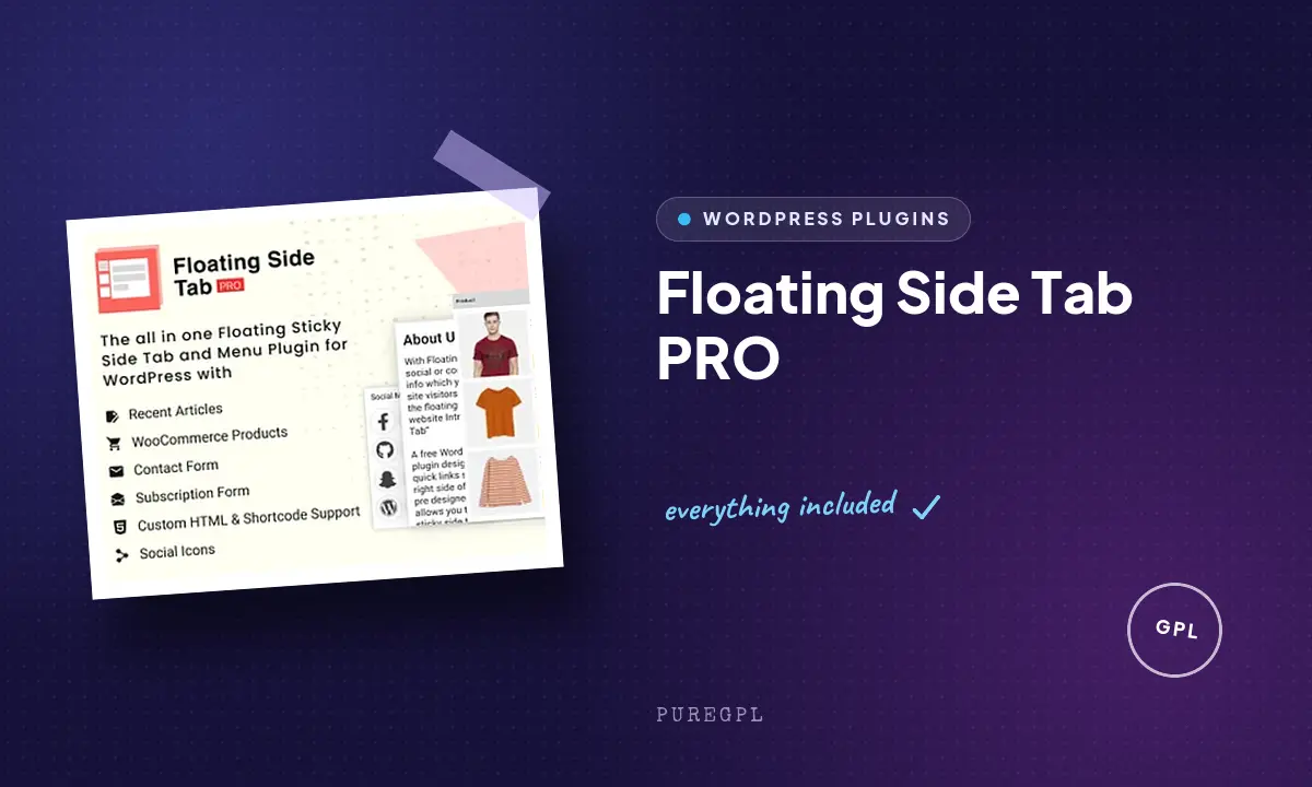 Codecanyon | Floating Side Tab PRO