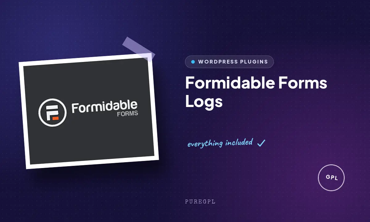 Formidable forms | Logs