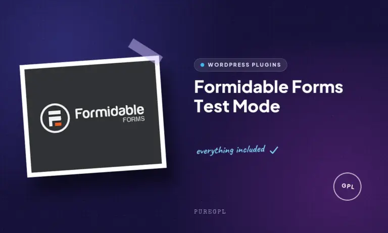 formidable forms test mode