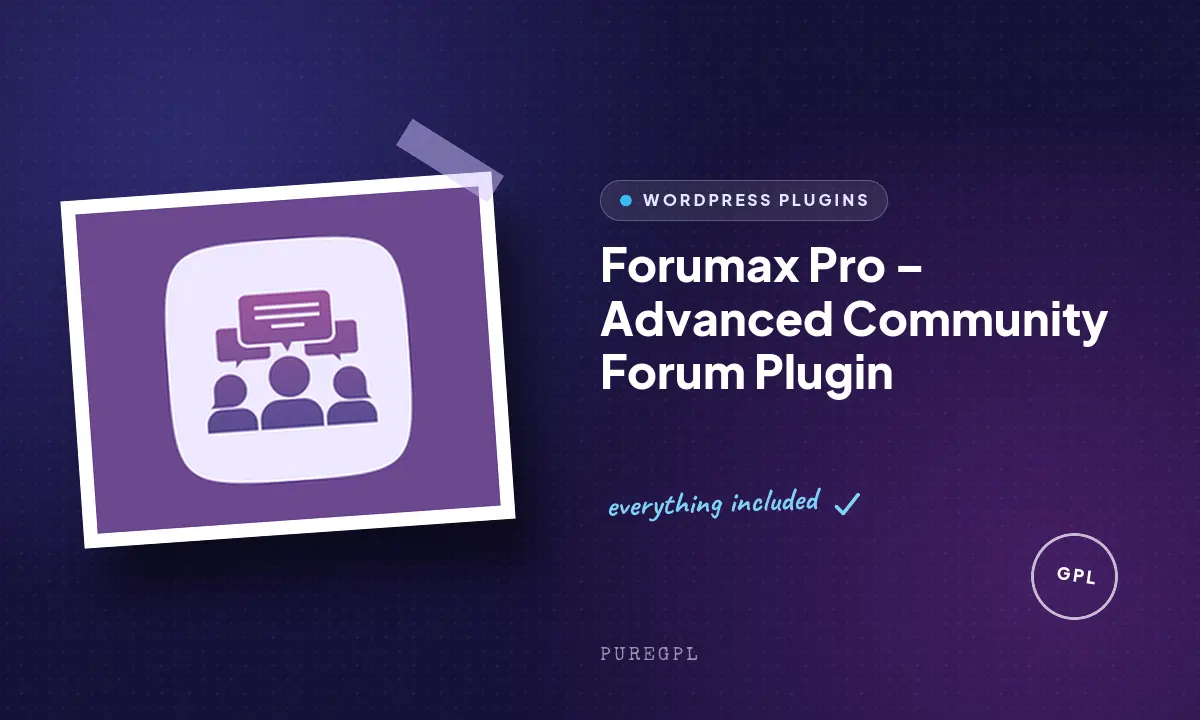 Forumax Pro – Advanced Community Forum Plugin