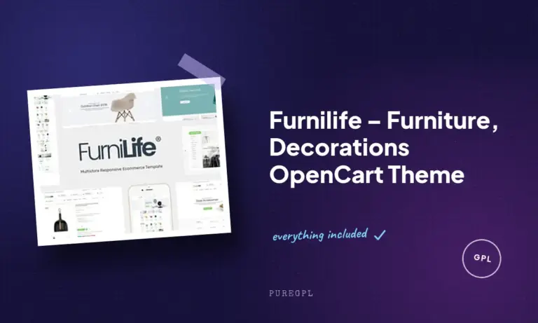 furnilife furniture decorations opencart theme