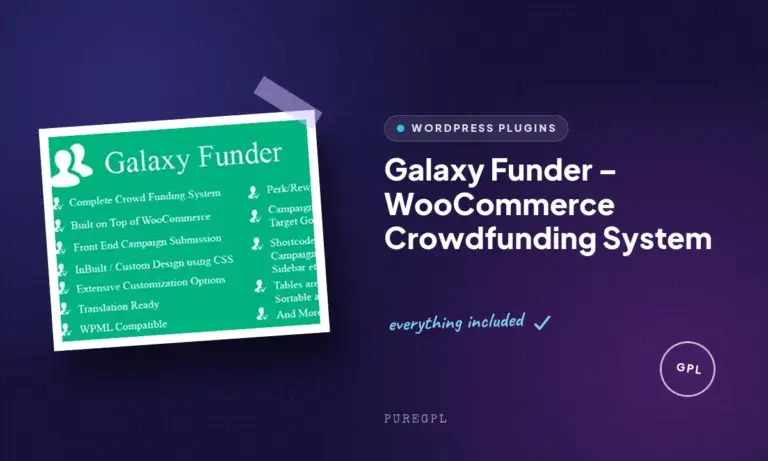 galaxy funder woocommerce crowdfunding system