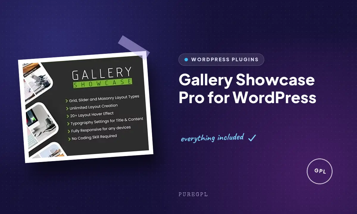 Gallery Showcase Pro for WordPress