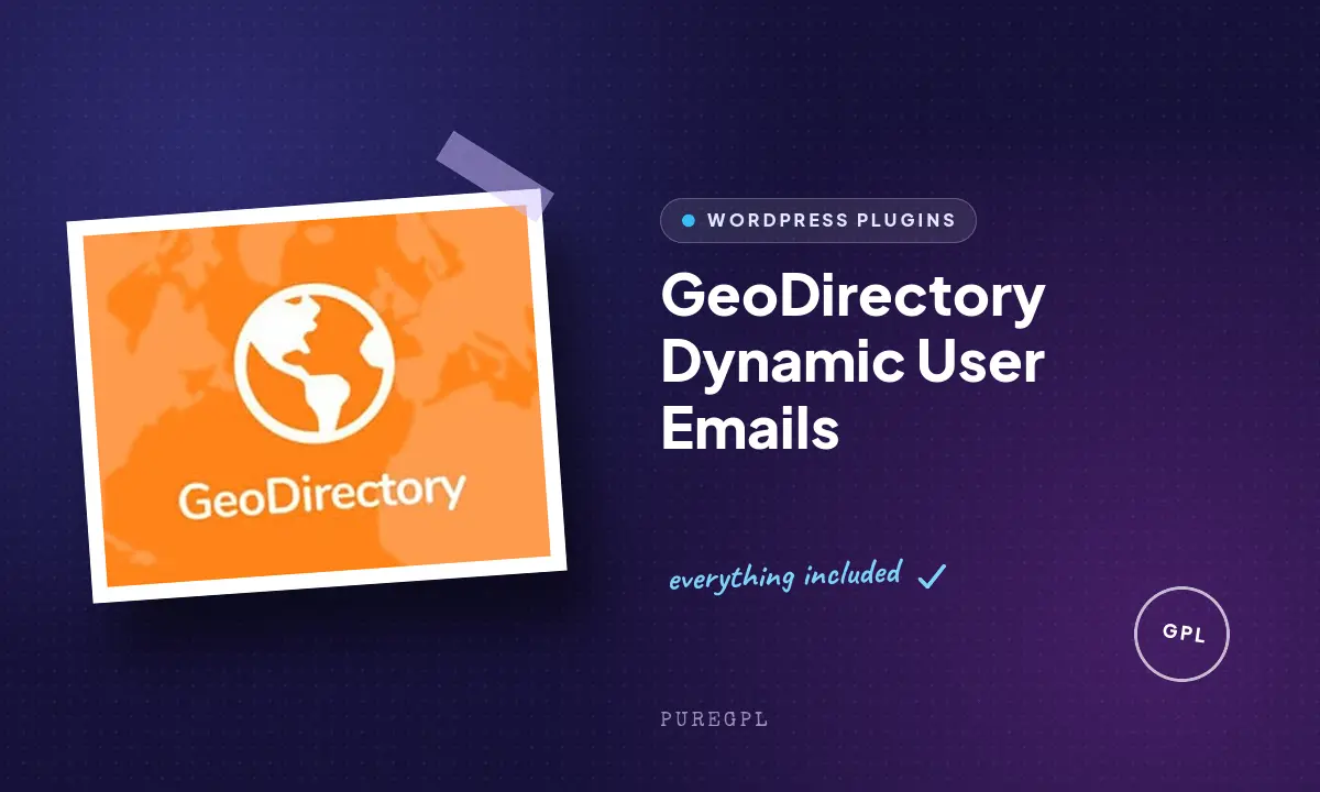 Geodirectory | Dynamic User Emails