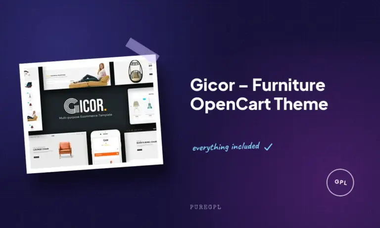 gicor furniture opencart theme