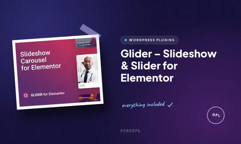 glider slideshow slider for elementor