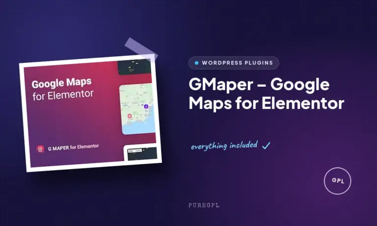 gmaper google maps for elementor