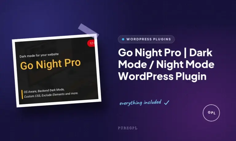 go night pro dark mode night mode wordpress plugin