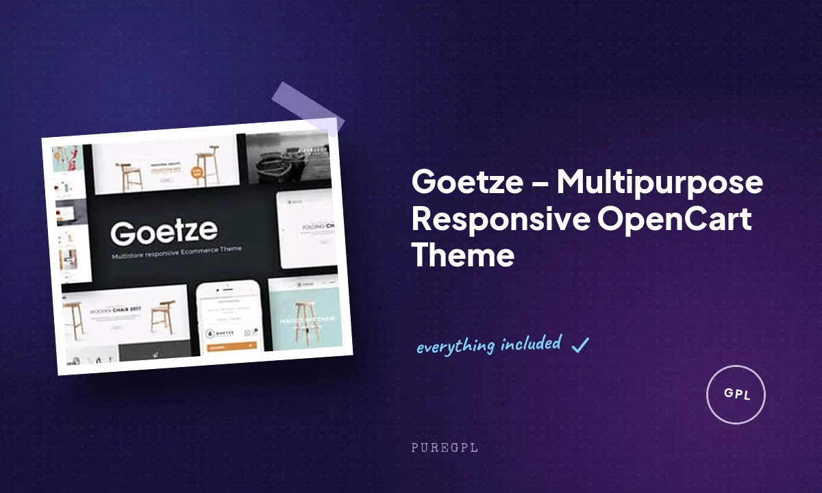 Goetze – Multipurpose Responsive OpenCart Theme