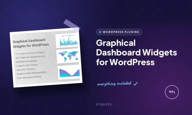 graphical dashboard widgets for wordpress