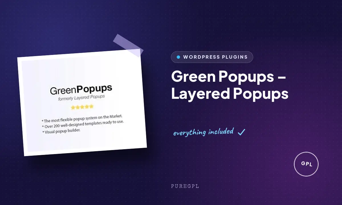 Green Popups – Layered Popups