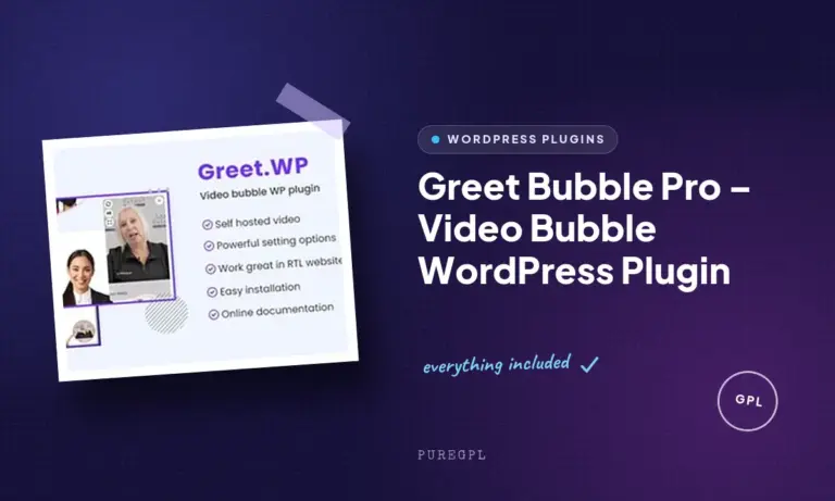 greet bubble pro video bubble wordpress plugin