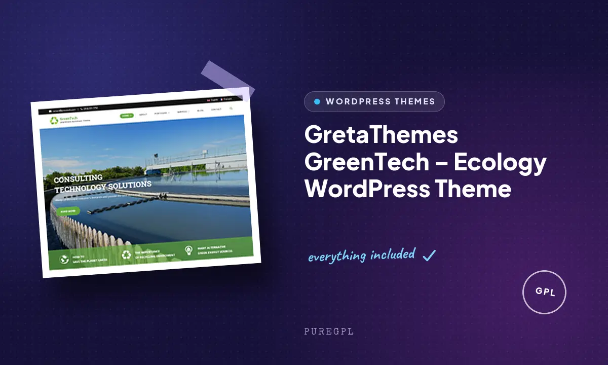 GreenTech – Ecology WordPress Theme