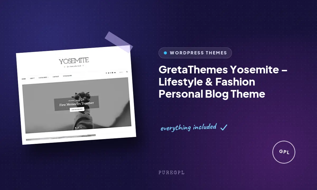 Yosemite – Lifestyle & Fashion Personal Blog Theme