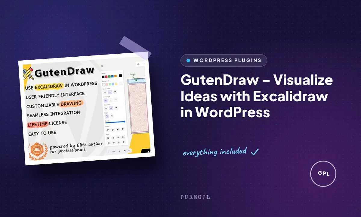 GutenDraw – Visualize Ideas with Excalidraw in WordPress