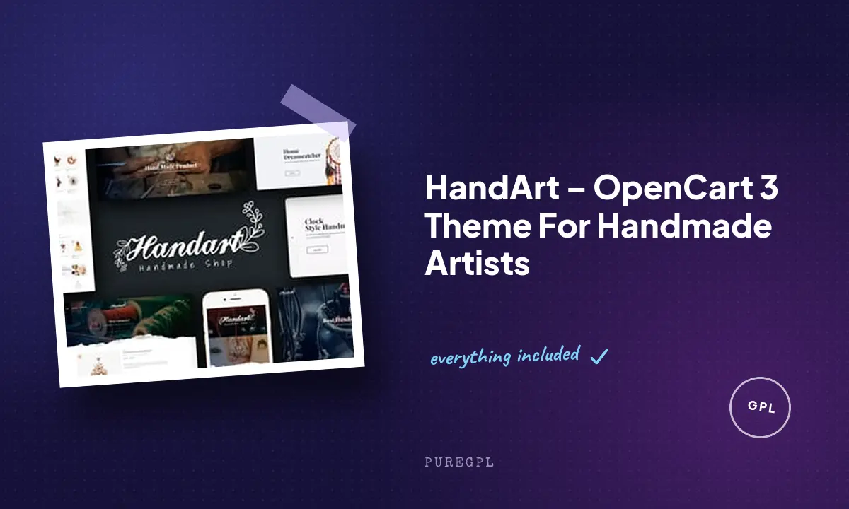 HandArt – OpenCart 3 Theme For Handmade Artists