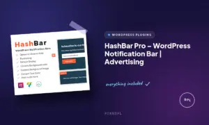 hashbar pro wordpress notification bar advertising