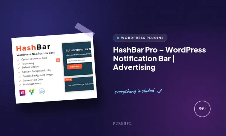 hashbar pro wordpress notification bar advertising