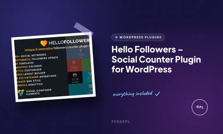 hello followers social counter plugin for wordpress