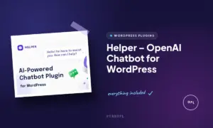 helper openai chatbot for wordpress