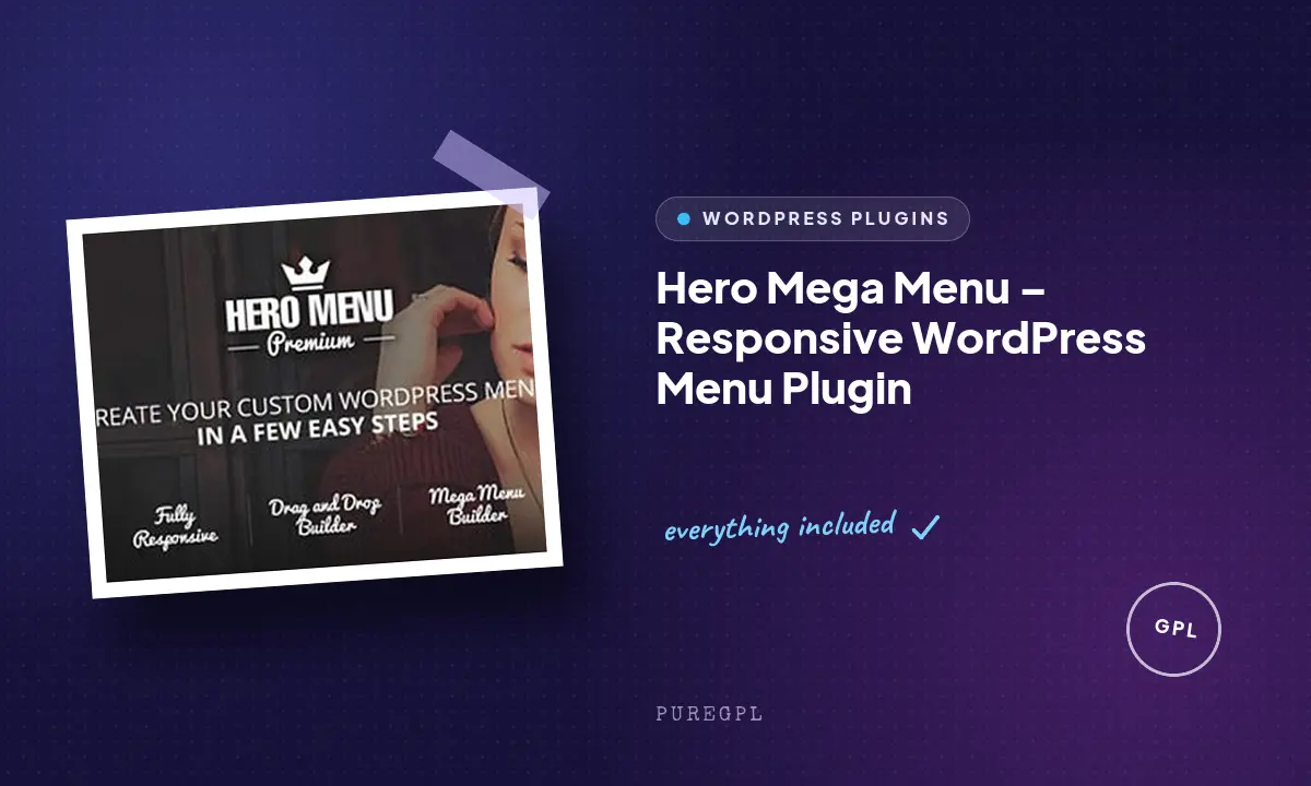 Hero Menu | Responsive WordPress Mega Menu Plugin
