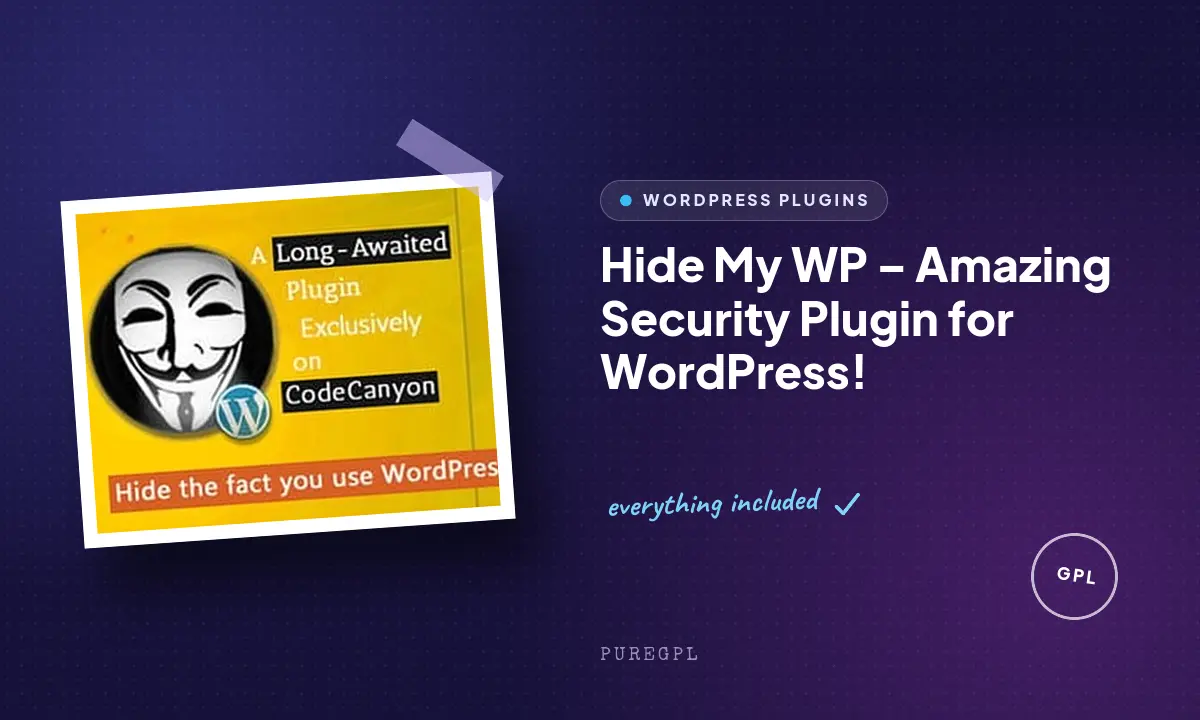 Hide My WP – Amazing Security Plugin for WordPress!