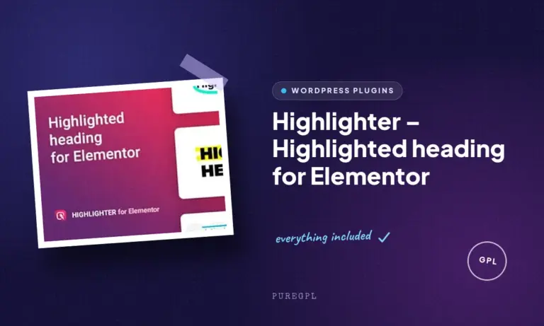 highlighter highlighted heading for elementor